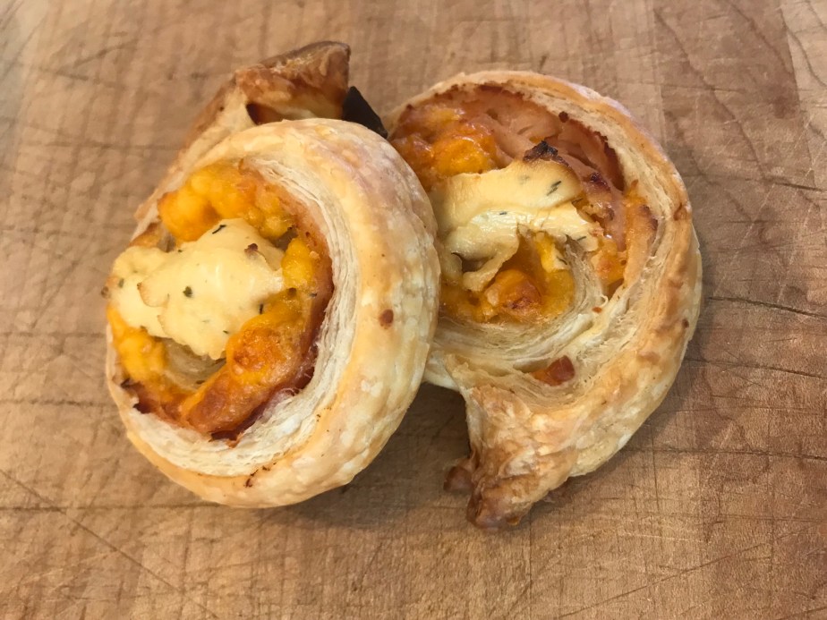 Ham and cheese&nbsp;rolls