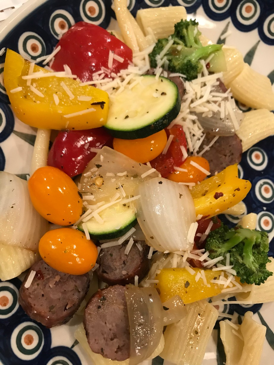 Sausage veggie pasta