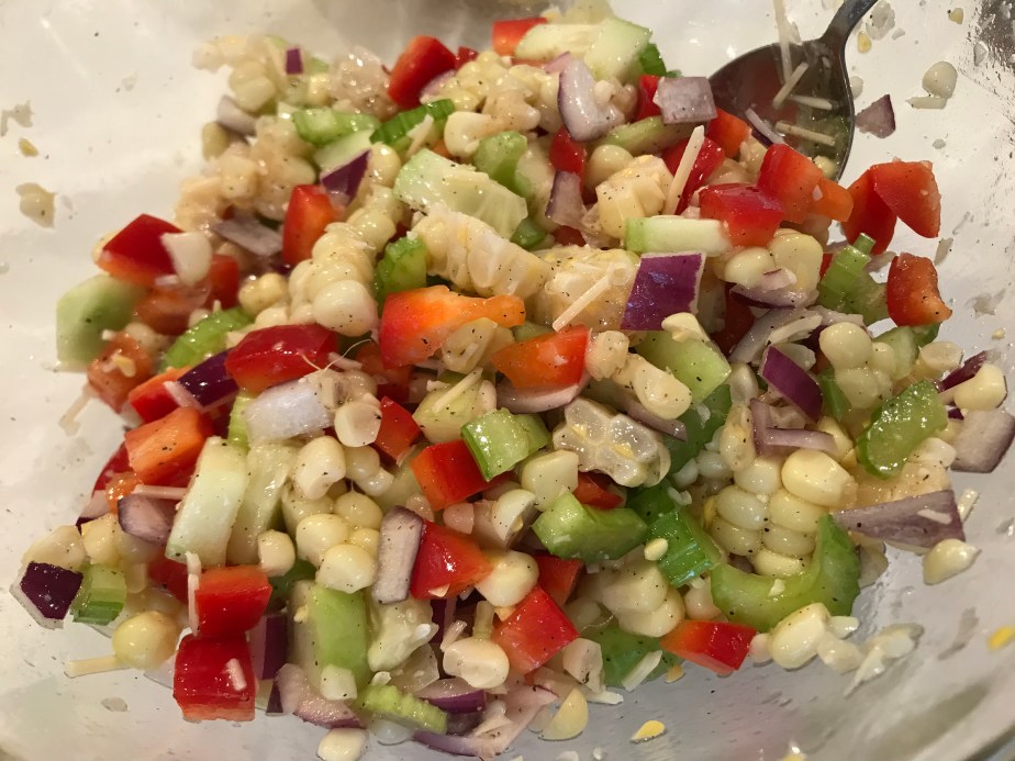 Corn vinaigrette salad