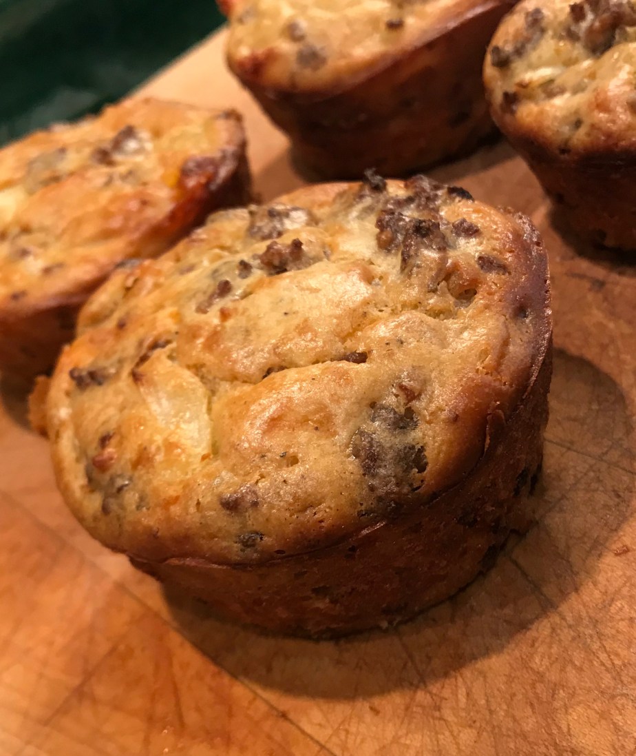 Sausage cheese sage&nbsp;muffins