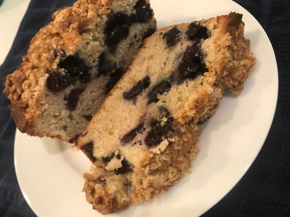 Blueberry cream bread