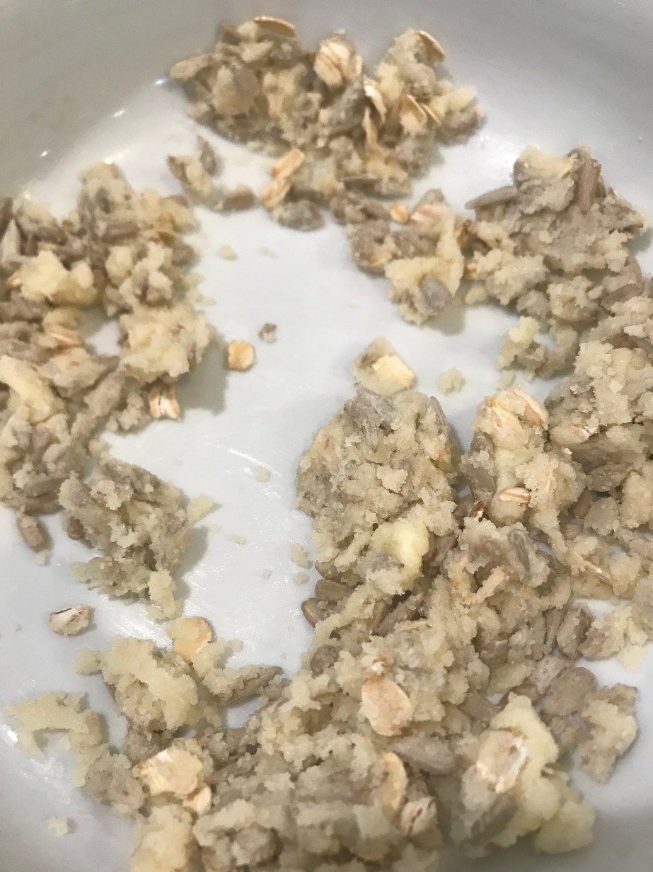 sunflower crumb topping