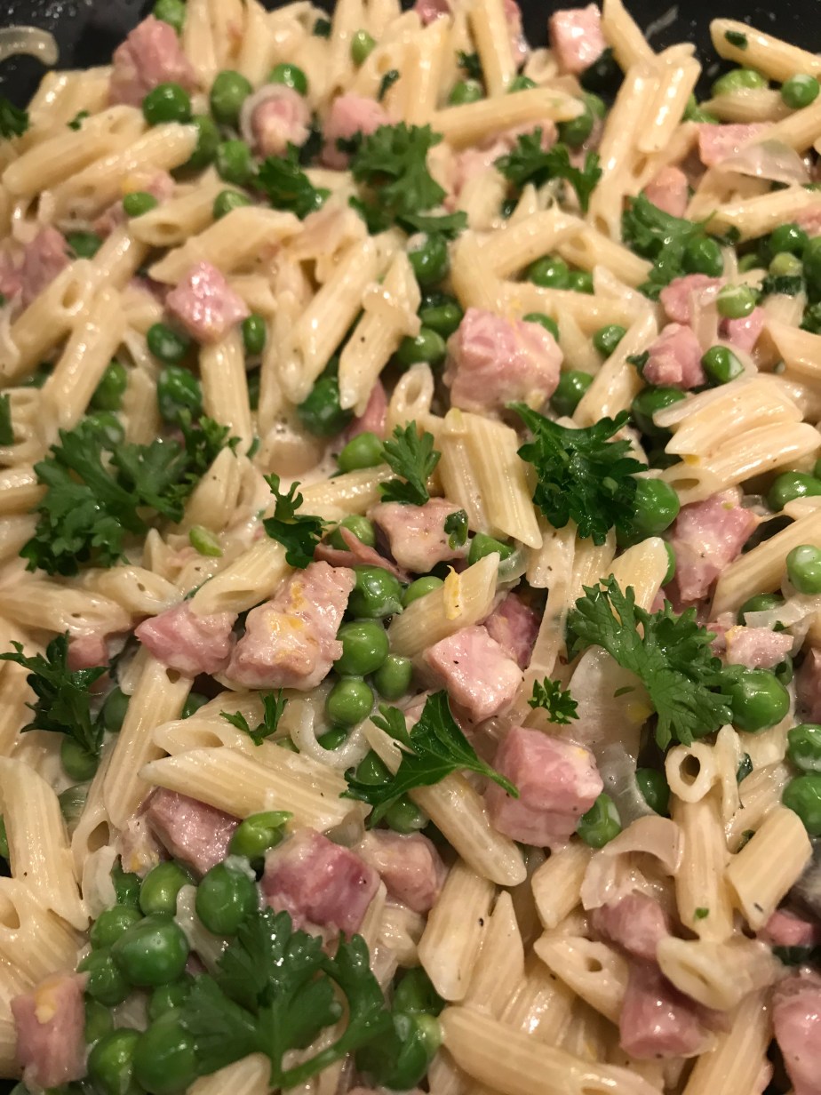 Ham, peas, and&nbsp;pasta