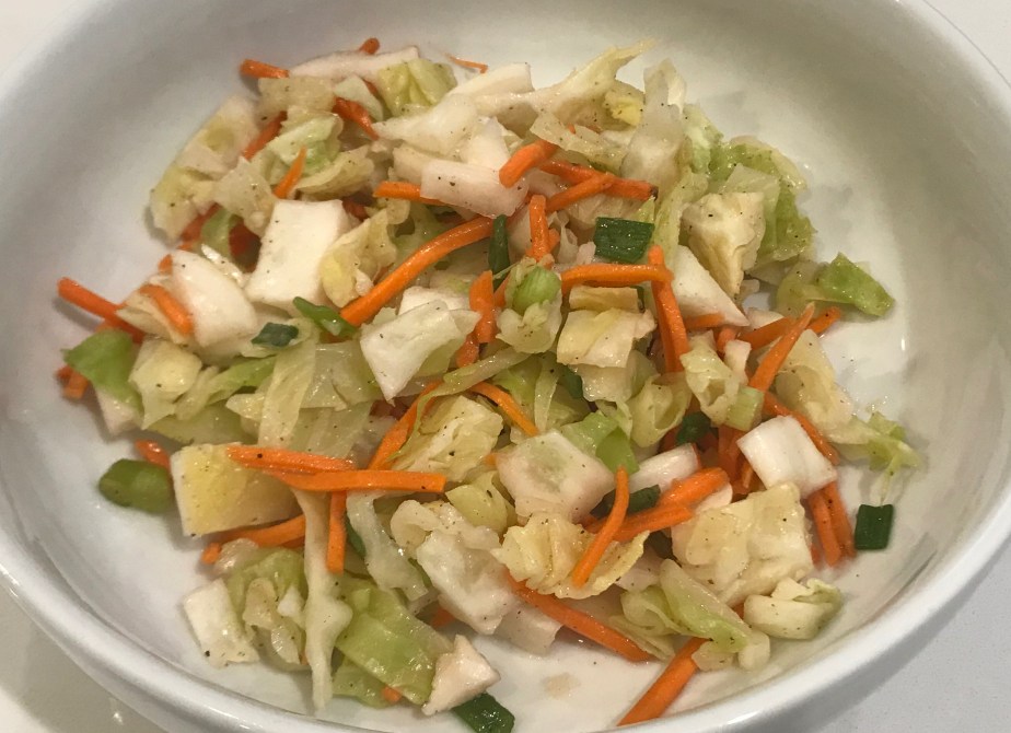 Vinegar based coleslaw