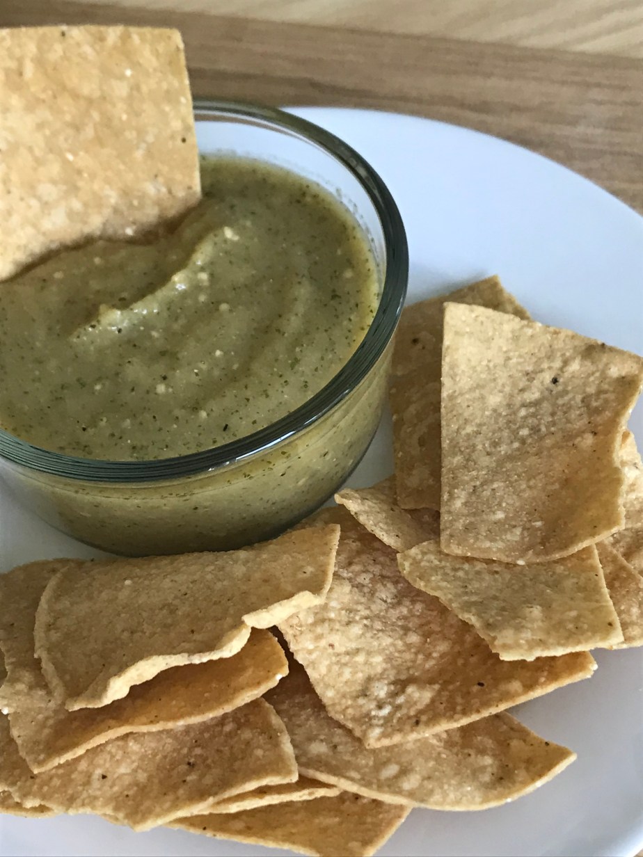 Roasted Hatch chili salsa&nbsp;verde