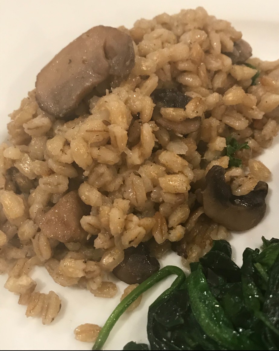Baked mushroom barley